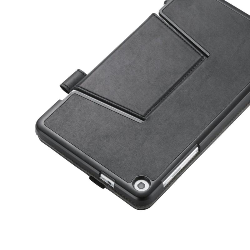 ELECOM dtab ソフトレザーカバー4段階調節 ブラック TBD-HW02APLF2BK