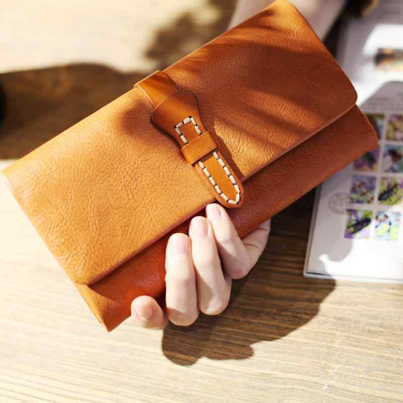 小銭入れ カードケース クラッチバッグ 普段使い 財布 長財布 レザーsaizfu 文学 財布 クラッチ レディース ロング レトロ イエロー 牛革 革 フリップ マルチ カード スロット エンベロープ ウォレット