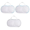 Nricrlus 洗濯ネット Nricrlus【3枚セット】洗濯ネット ブラジャー専用ネット ランドリーネット ブラジャー 洗濯用品 大きいサイズ 三重構造 ブラジャー保護 型崩れ防止 ブラ/下着/キャミソール(3)