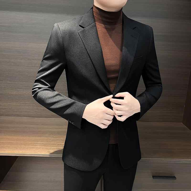 カジュアル 通勤 仕事 メンズ ジャケット スーツ メンズ 春秋 ビジネス スーツ ジャケット 2025 新型 ハイエンド カジュアル