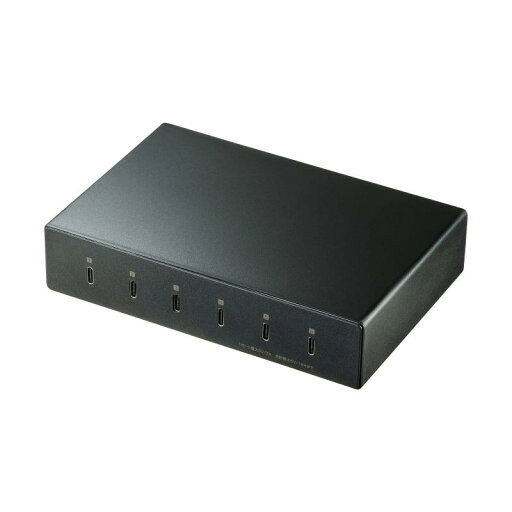 サンワサプライ USB Type-C充電器(6ポート・合計18A・高耐久タイプ) ACA-IP81 ブラック サンワサプライ USB Type-C充電器(6ポート・合計18A・高耐久タイプ) ACA-IP81 ブラック