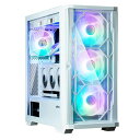 ZALMAN Z10 DUO WHITE 120mm ARGBファン4基・GPU縦置きユニット・RGBコントローラー搭載 ミドルタワー ATX PCケース CS8759(2)