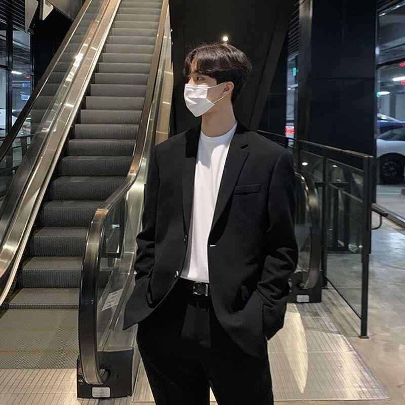 カジュアル 通勤 仕事 スーツ ジャケット きれいめ 2025 春秋 メンズスーツ ジャケット 新 韓国 軽い 大人 スタイル ゆったり 高級 ビジネス カジュアル 小さい スーツ 男性