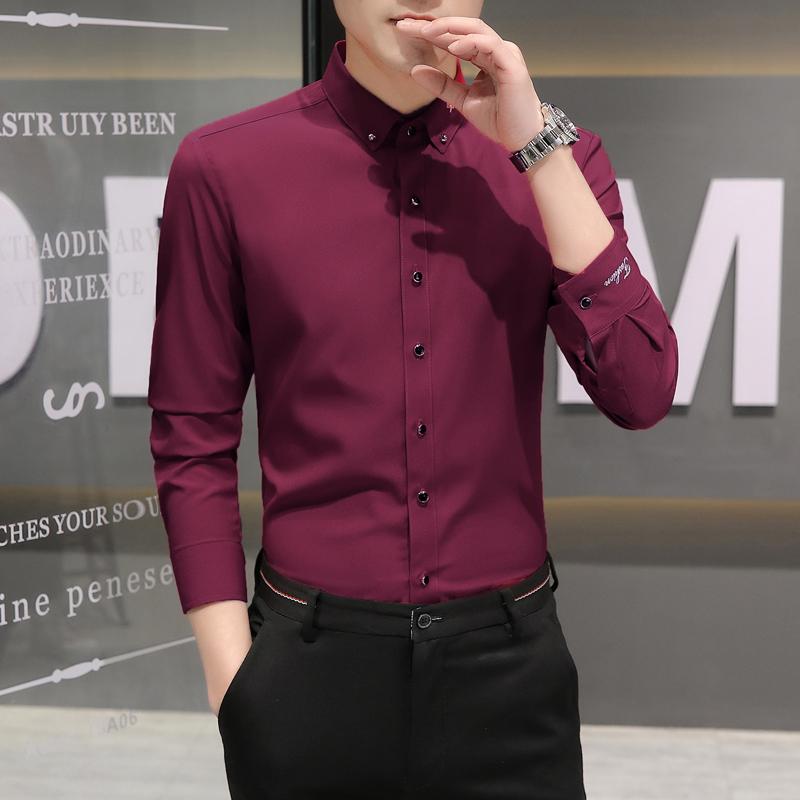 カジュアル 通勤 仕事 シャツ メンズ スーツ ホワイト シャツ メンズ 長袖 スリムフィットノー アイロン新 ビジネス フォーマルウェア 高級 新郎 ベスト マン ウェディング スーツ