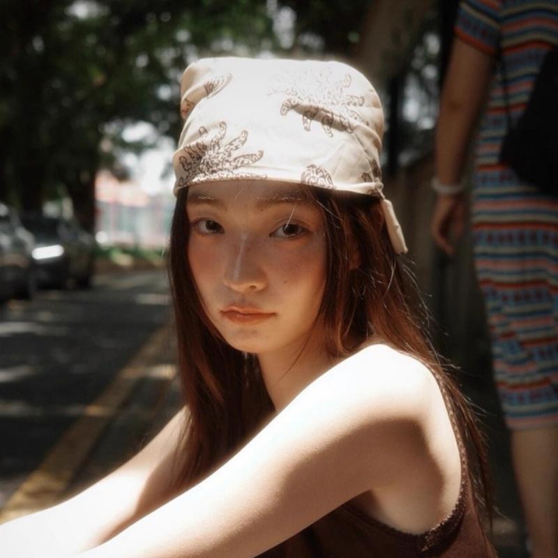 かわいい かっこいい アクセサリー バンダナ おしゃれ ヘアバンド アメリカン レトロ ひまわり 柄 スカ..