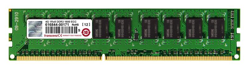 トランセンドジャパン Transcend デスクトップPC用 PC3-12800 DDR3 1600 4GB 1.5V 240pin ECC-DIMM TS512MLK72V6H