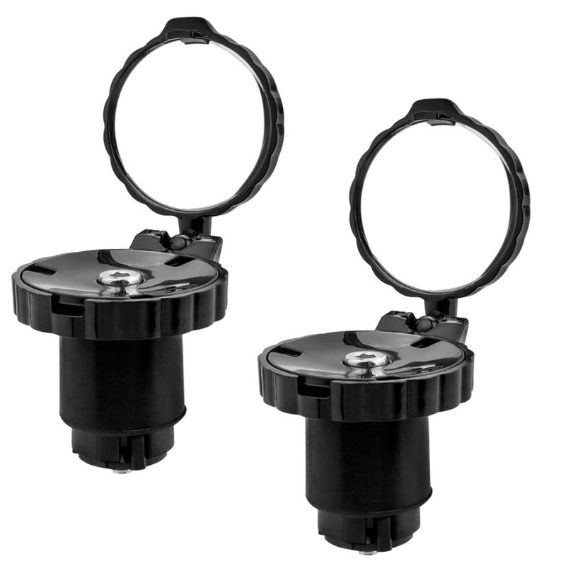 Wolfride 自転車バックミラー 自転車 バーエンドミラー 360度回転可能 広視野角 丸型 凸面 取り付け簡単 事故防止 Φ21-22mm対応 サイクリングミラー 自転車ミラー 戸外スポーツバイク用ミラー 2(4)