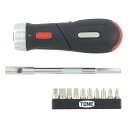 トネ(TONE) ラチェットドライバーセット RD10S ビット差込 &6.35mm(1/4