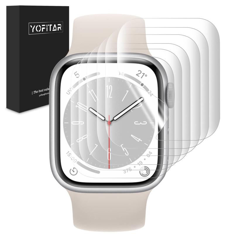 【6枚セット】YOFITAR Apple Watch Series 7 用フィルム