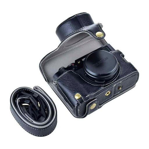 Rieibi FUJIFIFILM X100V ケース X100V カメラケース バッテリー交換でき PUレザー 軽量 三脚穴付き ショルダーストラップ付き Rieibi FUJIFIFILM X100V ケース X100V カメラケース バッテリー交換でき PUレザー 軽量 三脚穴付き ショルダーストラップ付き