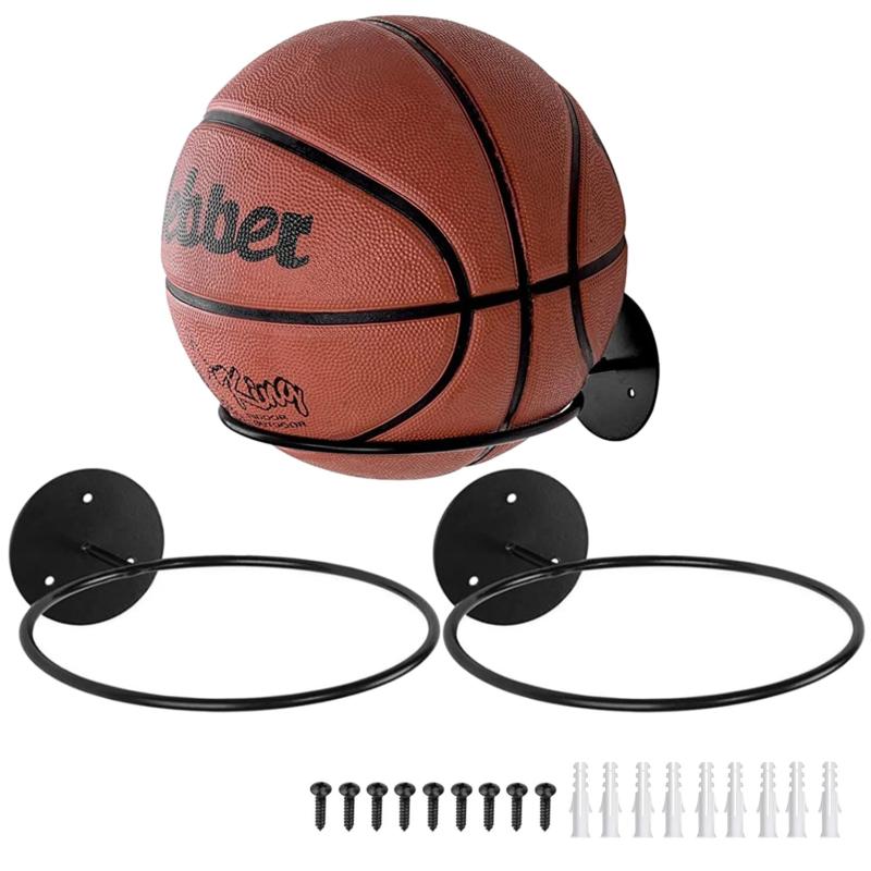 NOELAMOUR ボールホルダー 壁掛け ボール 収納 ラック スタンド ディスプレイ バスケ サッカー ラグビ..