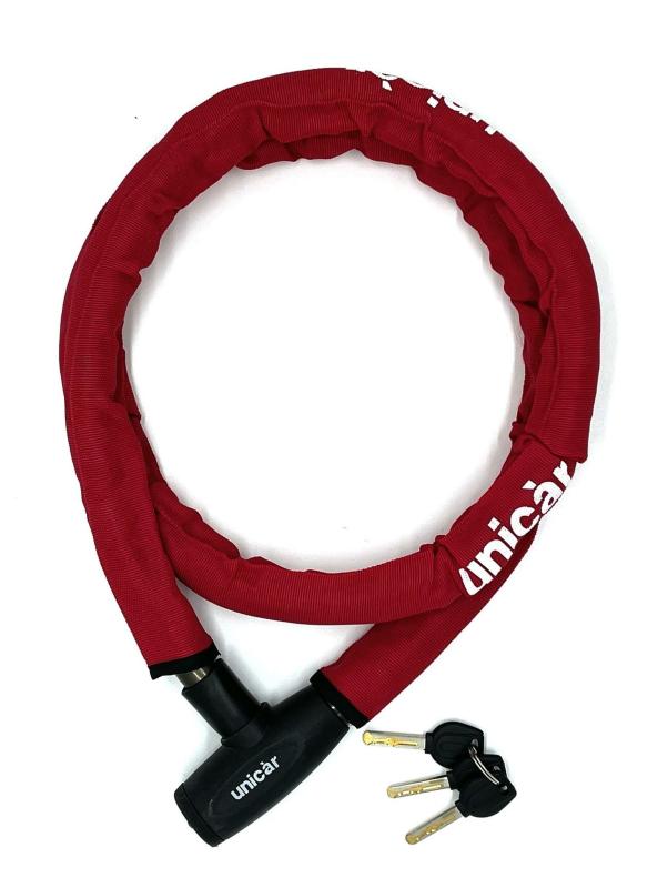 ユニカー(Unicar) ワイヤーロック ビッグ 1800mm レッド BL-18