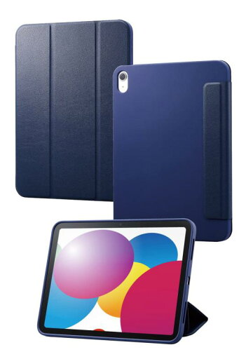 エレコム iPad 10.9 第10世代 (2022年) ケース カバー ハイブリッドケース シリコン フラップケース 2アングル オートスリープ/ウェイク対応 エレコム iPad 10.9 第10世代 (2022年) ケース カバー ハイブリッドケース シリコン フラップケース 2アングル オートスリープ/ウェイク対応