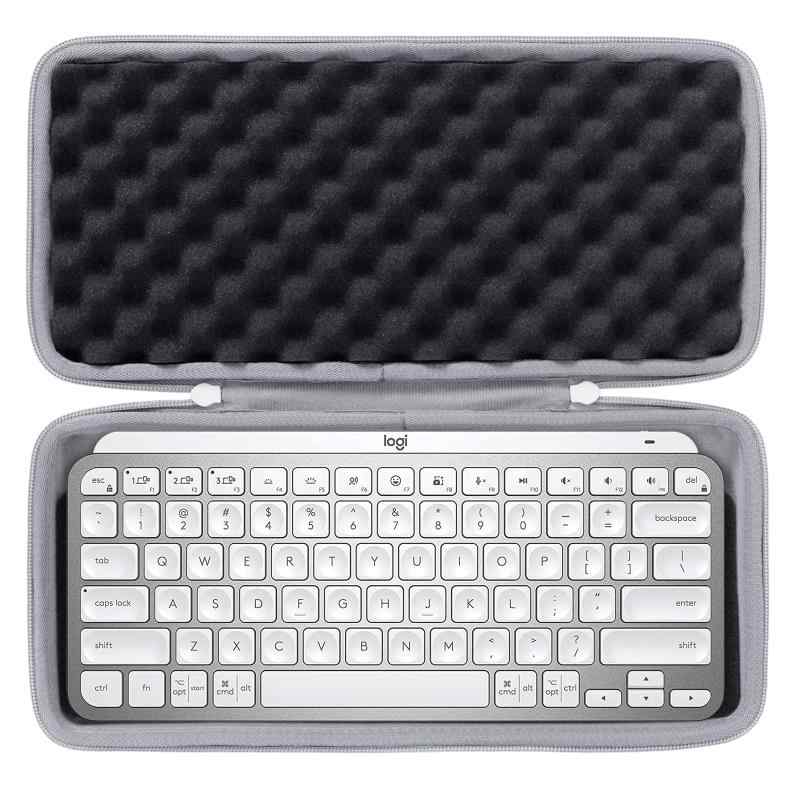 co2CREA 収納ケース 互換品 logicool ロジクール MX KEYS mini KX700GR/KX700GRd ミニマリスト ワイヤレス イルミネイテッド キーボード、ブラック(ケースのみ)