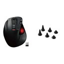 エレコム マウス ワイヤレス (レシーバー付属) トラックボール 左手用 6ボタン M-XT4DRBKシリーズ(2)