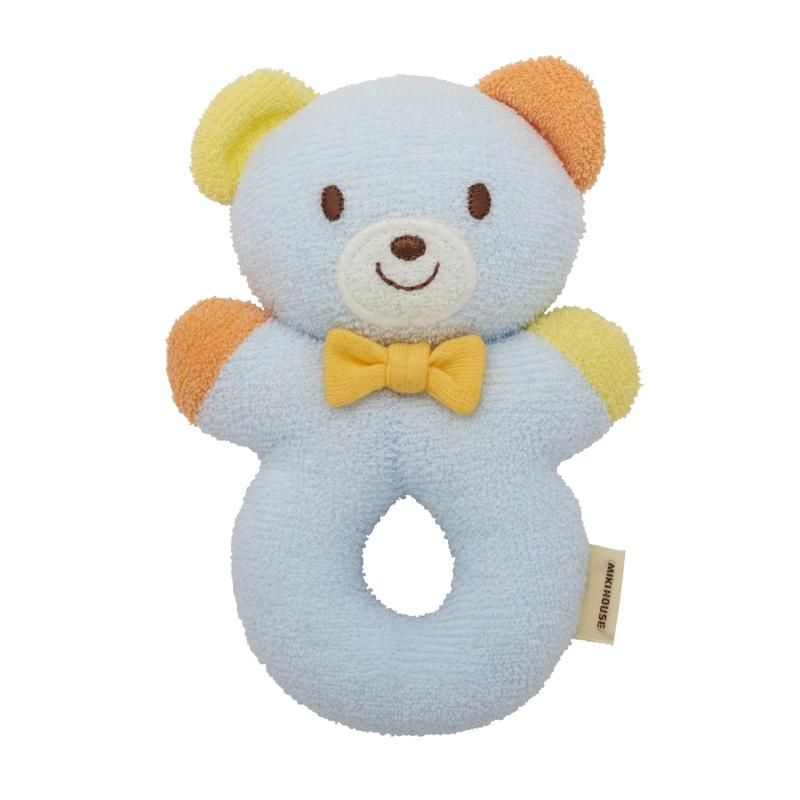 [ミキハウス] ラトル 日本製 どうぶつ にぎにぎ ベビー玩具 赤ちゃんのおもちゃ 男の子 女の子 ベビー キッズ 赤ちゃん 出産祝い ギフト 46-1292-497