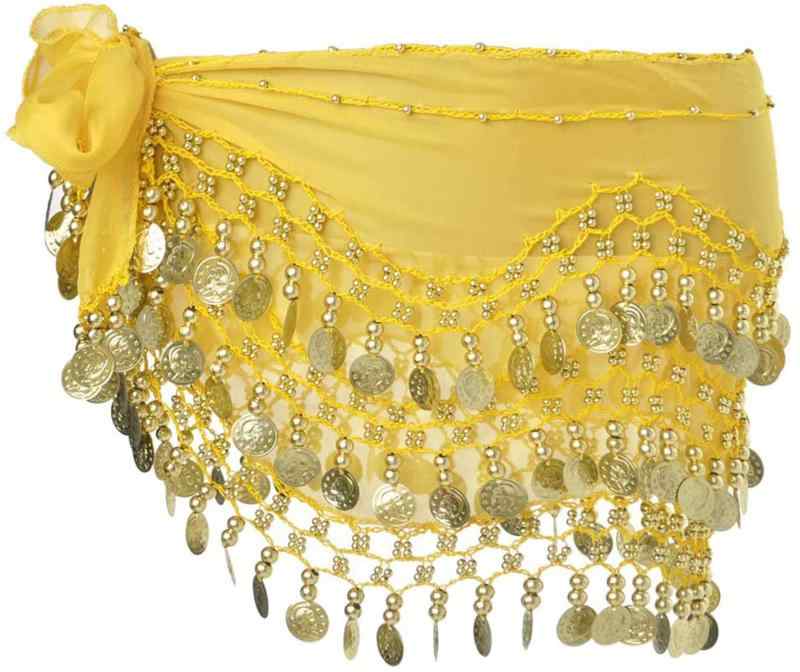 [Getrays] ベリーダンスヒップスカーフ、金貨 98 枚ヒップスカーフ アラビアン衣装, ベリーダンススカ..