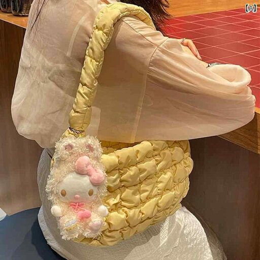 ミニ クラウド バッグ クリーム イエロー 夏 カジュアル キュート ガーリッシュ アンダー アーム 女性用 プリーツ ハンドバッグ ショルダーバッグ ミニ クラウド バッグ クリーム イエロー 夏 カジュアル キュート ガーリッシュ アンダー アーム 女性用 プリーツ ハンドバッグ ショルダーバッグ