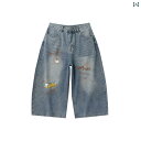 ワイドパンツ レディース涼しい素材ウエスト楽ちんパンツ 体型カバー 夏服ゴム入り