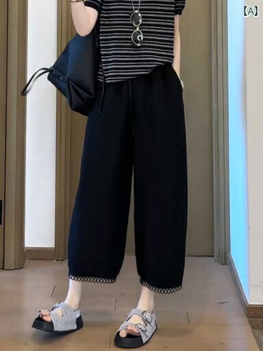 ワイドパンツ レディース涼しい素材ウエスト楽ちんパンツ 体型カバー 夏服ゴム入り ワイドパンツ レディース涼しい素材ウエスト楽ちんパンツ 体型カバー 夏服ゴム入り