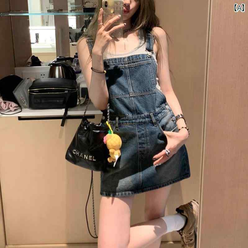 夏 デニムスカート ハイウエスト 着痩せ 美脚 体型カバー ナチュラルカジュアル 着回し抜群 レディース(4)