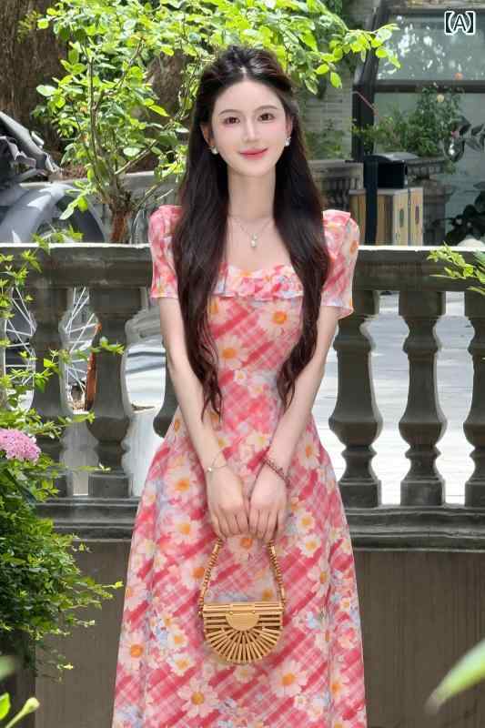 さらっと涼しい ロングワンピース 体型カバー 楽ちん 大人きれいめ 夏コーデ