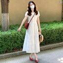 今だけSALE 上品 体型カバー 大人かわいい 白い ドレスの レディース ミディアム 丈の 夏の フレンチ スリム 初恋の 小さい レースのの プリンセス ス...