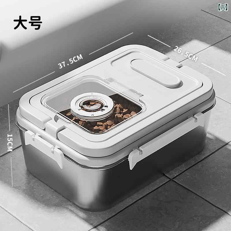 ペットフードストッカー 大容量 密閉 保存容器 ドライフード収納 犬 猫 キャスター付き おしゃれ 防湿 ..