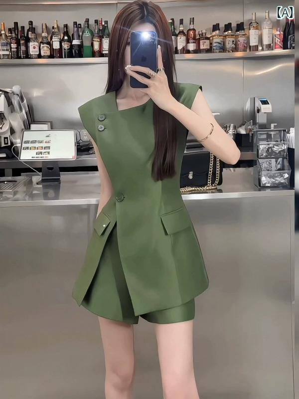 韓国ファッション セットアップ レディース 春夏 体型カバー おしゃれ 大人かわいい ゆったり 2点セッ..