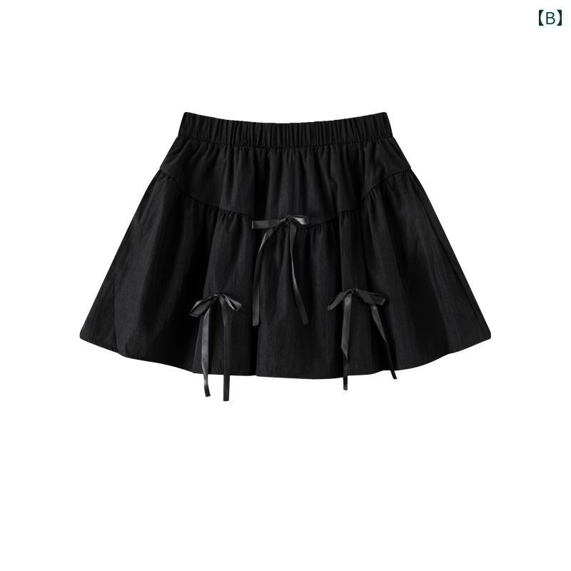 カジュアル ミニ丈スカート Aライン 脚長効果 ウエストゴム 楽ちん 大人女子 夏コーデ