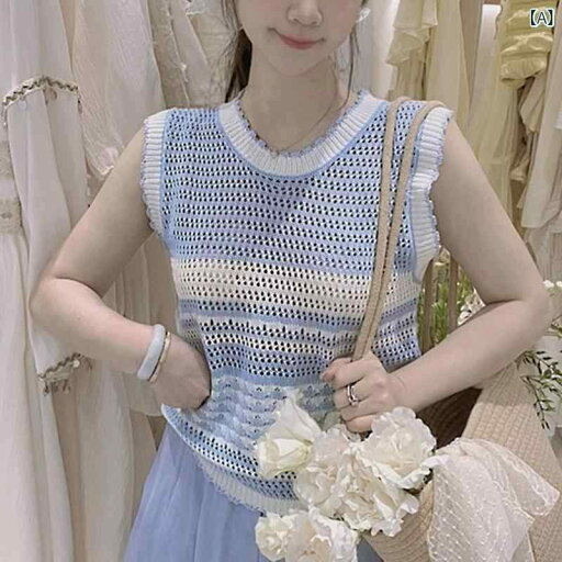 ショート丈 カーディガン 夏の 透かし彫りの ブラウスの 袖なしの 氷の さわやかな 糸の 上着のの 商品は 色の ストライプの 馬 甲の 薄手 金の 美しい ニットの 女性に ぶつかります。 ショート丈 カーディガン 夏の 透かし彫りの ブラウスの 袖なしの 氷の さわやかな 糸の 上着のの 商品は 色の ストライプの 馬 甲の 薄手 金の 美しい ニットの 女性に ぶつかります。