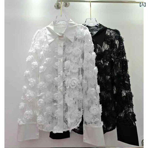 トップス シアーシャツ シャツ ブラウス 欧米風の 婦人服の 新型 秋 フランス 式 1 透明の バラの 花の プリントの 襟の ゆったりした 長袖の シャツ トップス シアーシャツ シャツ ブラウス 欧米風の 婦人服の 新型 秋 フランス 式 1 透明の バラの 花の プリントの 襟の ゆったりした 長袖の シャツ