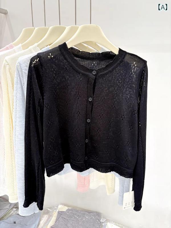 ショート丈 カーディガン 竹の 日よけの 日焼け防止の カーディガンの レディース 夏の 新型の 薄手 金は サスペンダーの スカートの 外で 小さい ブラウスの ニットの 上着の 女性を 配合 します。