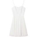ホワイト 白 ショート丈 ミニ Vネック あなたの 服の リラ 夏の新 商品の 魅惑的 サスペンダーの 百倍の スカートは 胸の ミニの スカートの 64034を 包みます。