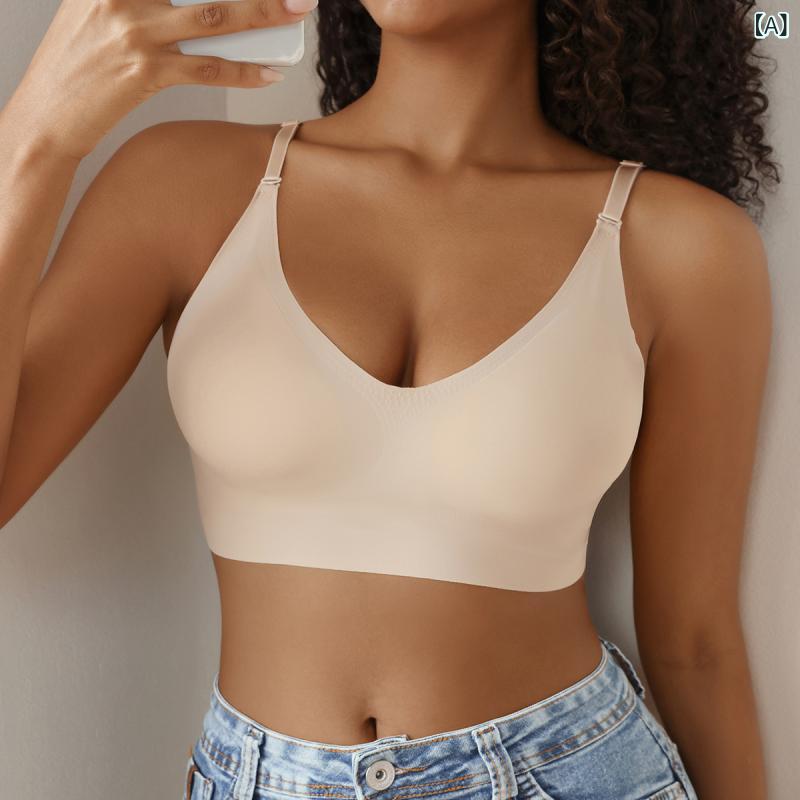 ニット トップス 七分丈 対外 クロスボーダー上 托 乳 皮 ロング トップ v ネック 美 背 ソフト サポー..