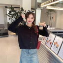 ニット トップス 七分丈 緑の カーディガンの コートの 女性 2024 早 秋 ニットの 新型の 長袖の 外は ゆったりしている 丸 首の セーターの 秋 上...