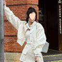 レディース セットアップ ジャケット 韓国 野球 服 ショート コートの スカート 2点 セット