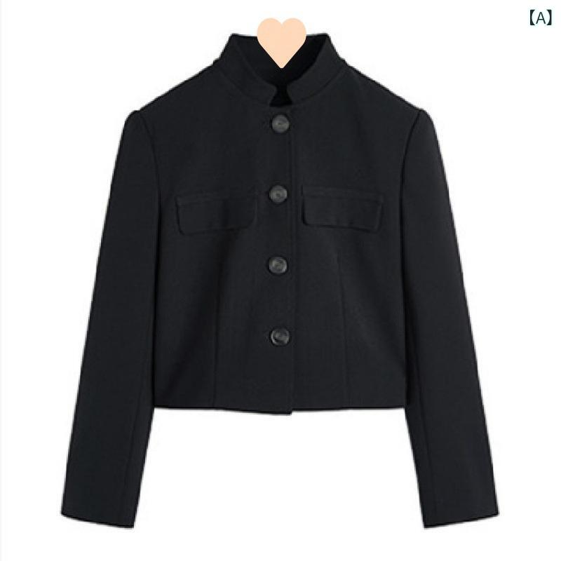 レディース セットアップ ジャケット 2024 春の 秋 ショート タイプの 洋風 スーツ 女性 感の 小さい ジャケット スーツ ズボンの 2つの セット