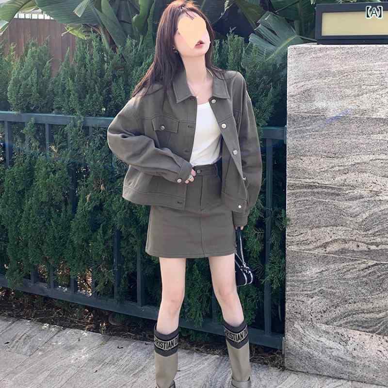 レディース セットアップ ジャケット 小 反逆 / 品位が 時代遅れではない 塩 可 甘 デニム セット 春の..