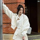 レディース セットアップ ジャケット 韓国 野球 服 ショート コートの スカート 2点 セット