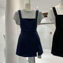 シャツ ブラウス ワンピ Aライン ファッション スーツ レディース 小さい 子供の 中に カジュアル 丸 首の 半袖 t シャツ 夏の 背もたれの スカートの A 字の ワンピースの 2つの セットを 掛けます。