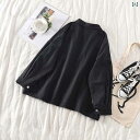 レディースワイドパンツ シンプル 大人カジュアル 工 装 長袖 黒 コート 女性 韓国 ゆるい 学生 秋冬 女装 奥の 格子 上着 女性 潮