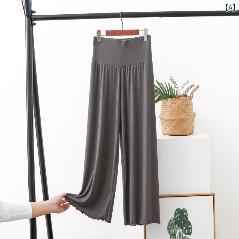 レディースワイドパンツ シンプル 大人カジュアル 銅 アンモニアの ストレートの ズボンの 婦人服の 夏..