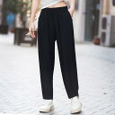 レディースワイドパンツ シンプル 大人カジュアル ツイルの 人の 綿は 足の ズボンの レディース カジュアル ゆったり 薄手 タイプの 綿布の 外に 色の カジュアル ズボンを 着て 蚊の ズボンの 春夏を 防ぎます。