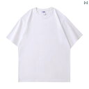 チュールフリル袖Tシャツ シアー素材 260グラム 双 紗 t シャツ 落 肩 半袖 t シャツ 男性 綿 ゆるい 色 落ち 肩 丸 襟 上着 ブラウス 広告 シャツx2