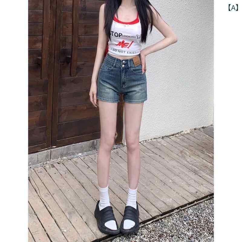 デニムパンツきれいめ ストレート ハイウエスト ハイウエスト デニムパンツ 女性 2025年 新型 レトロ ..