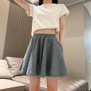 レディースパンツ無地シンプルハイウエスト 韓国 ズボンの スカートの レディースの 夏の バレエの ショート パンツの レディース 腰の 高さ 運動の a 字の 広い 足の スカートの 小さい 背の 熱い ズボン