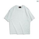 チュールフリル袖Tシャツ シアー素材 260 g 三 防 t シャツ 男女 同一 重 ポンド 大 落 肩 夏 色 ゆるい 丸 襟 半袖 双 糸x2