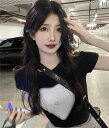 レディース ショート丈 トップス 半袖tシャツ 半袖 t シャツ 女 ...(4)