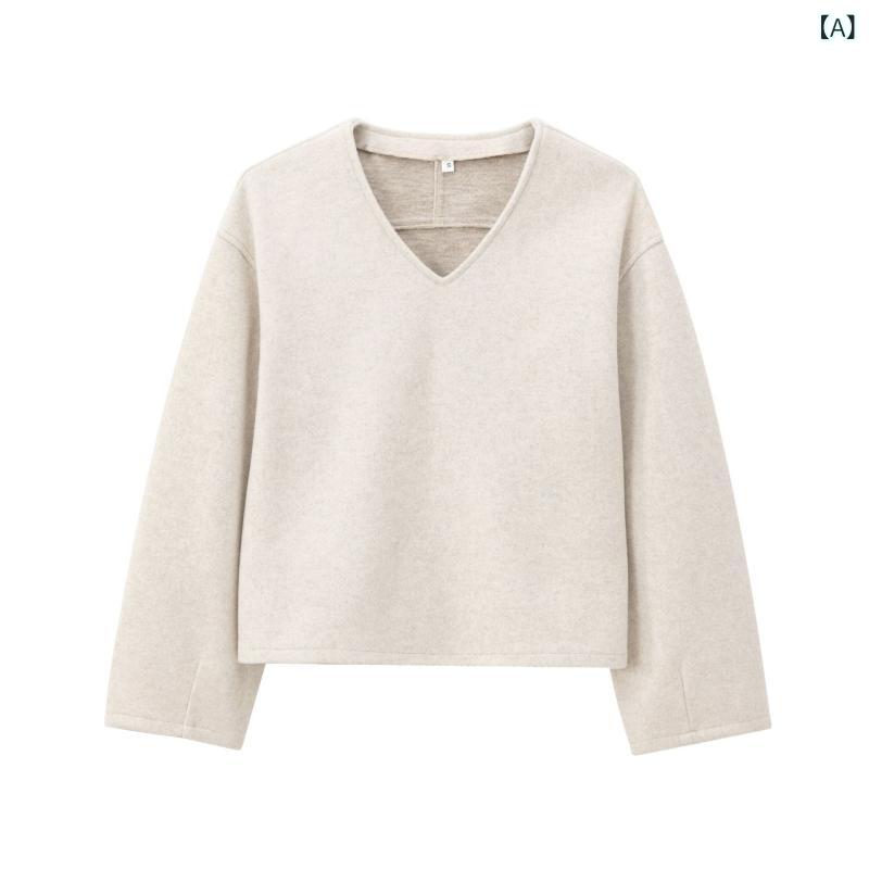 セットアップ レディース Vネック 欧米の クロスボーダー 2025 春の 長袖 v ネックは ゆったりしています。
